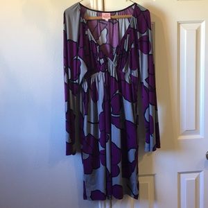 pink polkadot Dresses - Purple and gray floral dress pink polkadot Dresses - Purple and gray floral dress